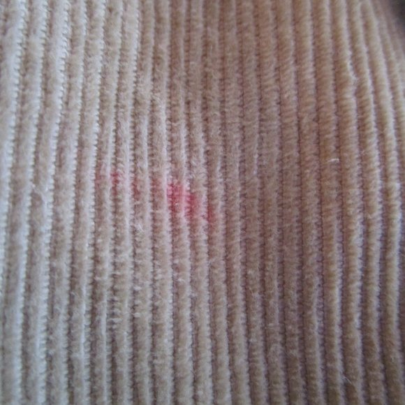 Tan corduroy jacket, light coat, Merona XS, with two buttons, belt and pockets - Picture 10 of 14